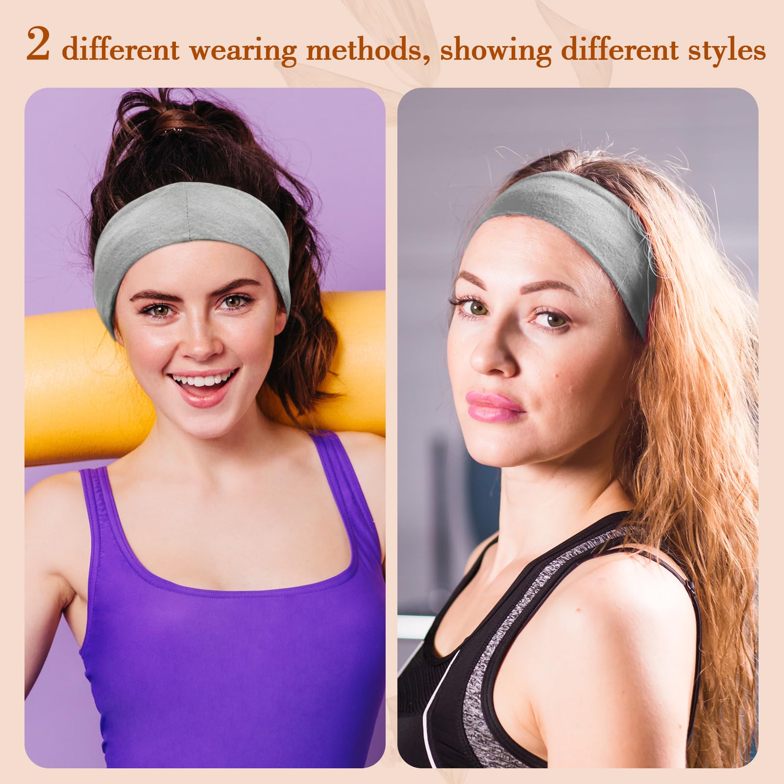 obeoby headbands nine-by-three-point-five-inch fit keeps hair in place