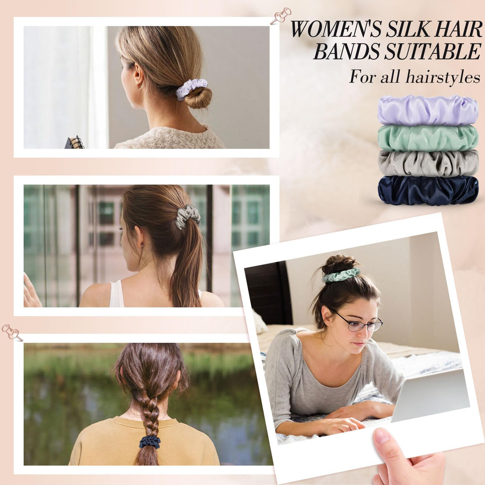 obeoby silk scrunchie ideal gift for women and girls