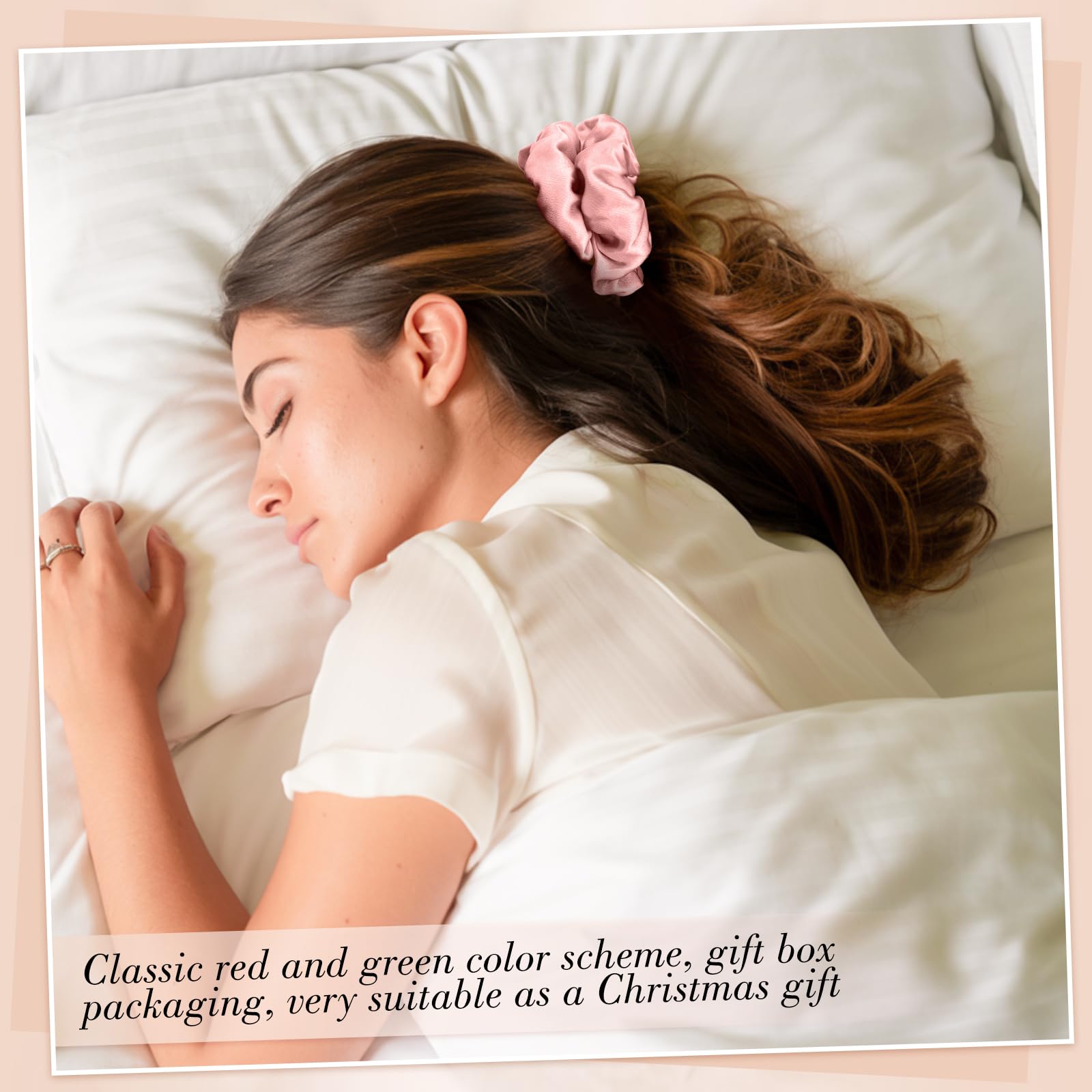 obeoby mulberry silk scrunchies Christmas gift idea in packaging