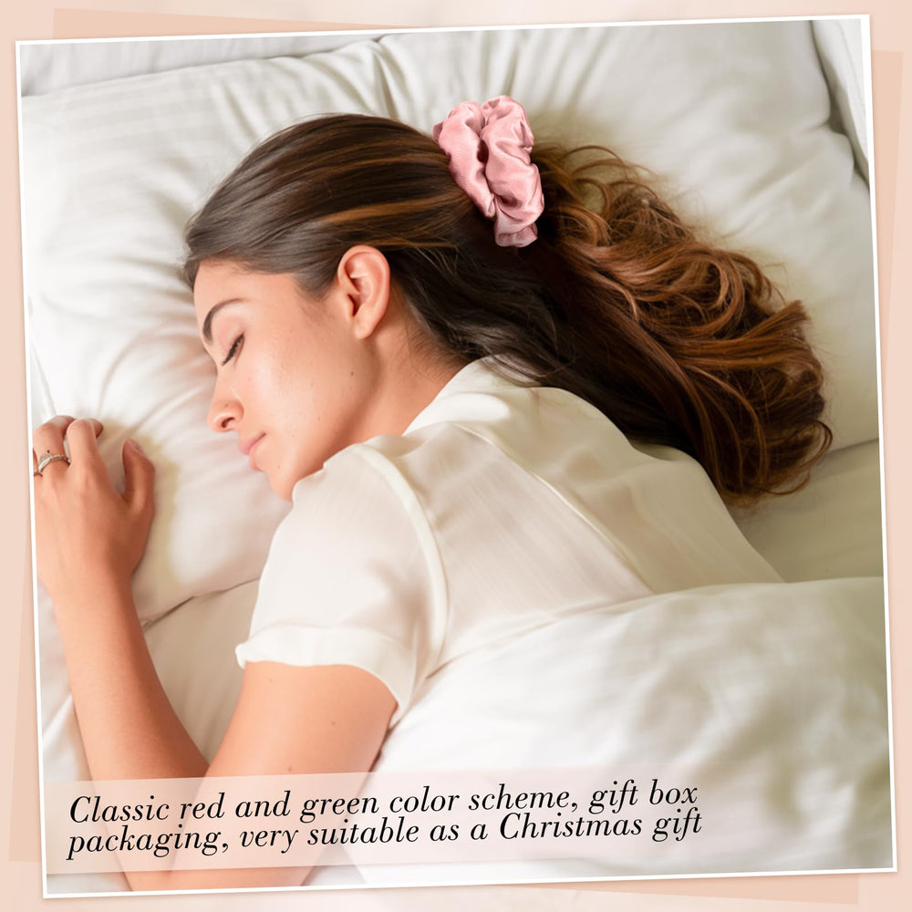 obeoby mulberry silk scrunchies Christmas gift idea in packaging