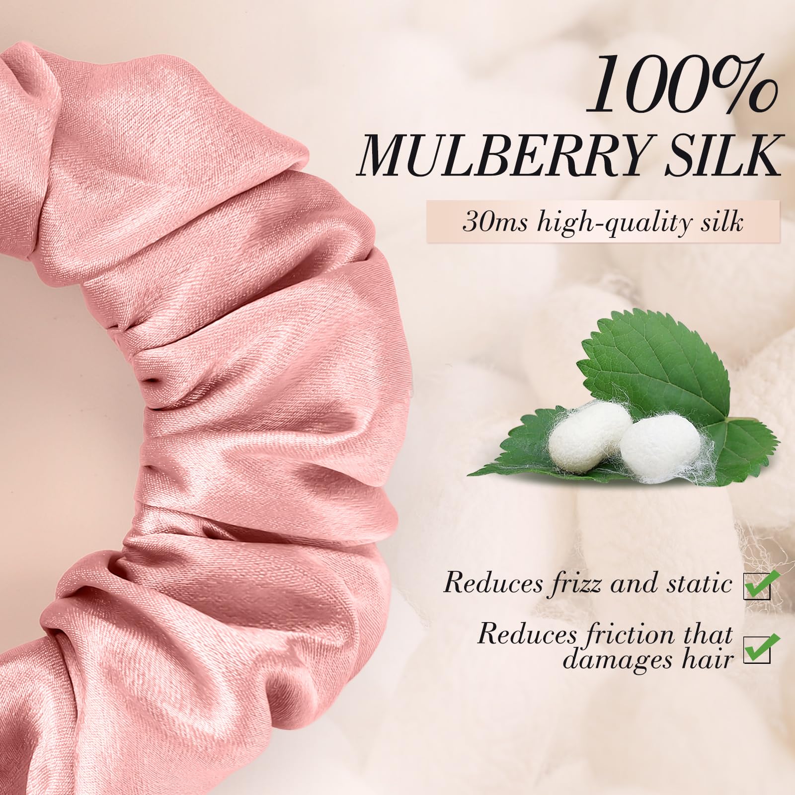 obeoby mulberry silk scrunchies packaging gift box highlighting gift-ready presentation