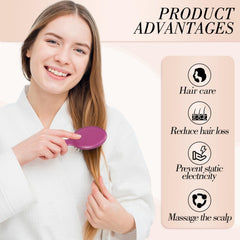 obeoby non-slip handle provides a secure grip during detangling