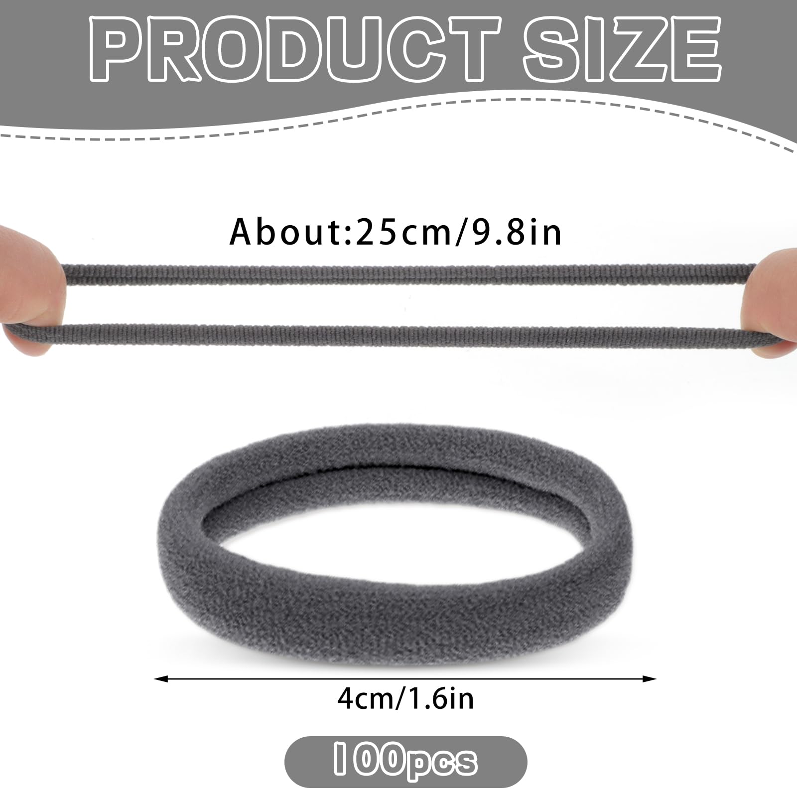 Obeoby seamless nylon hair ties with five neutral colors for minimal snagging