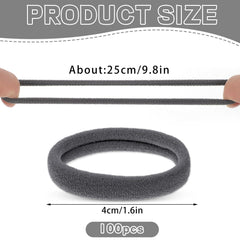 Obeoby seamless nylon hair ties with five neutral colors for minimal snagging