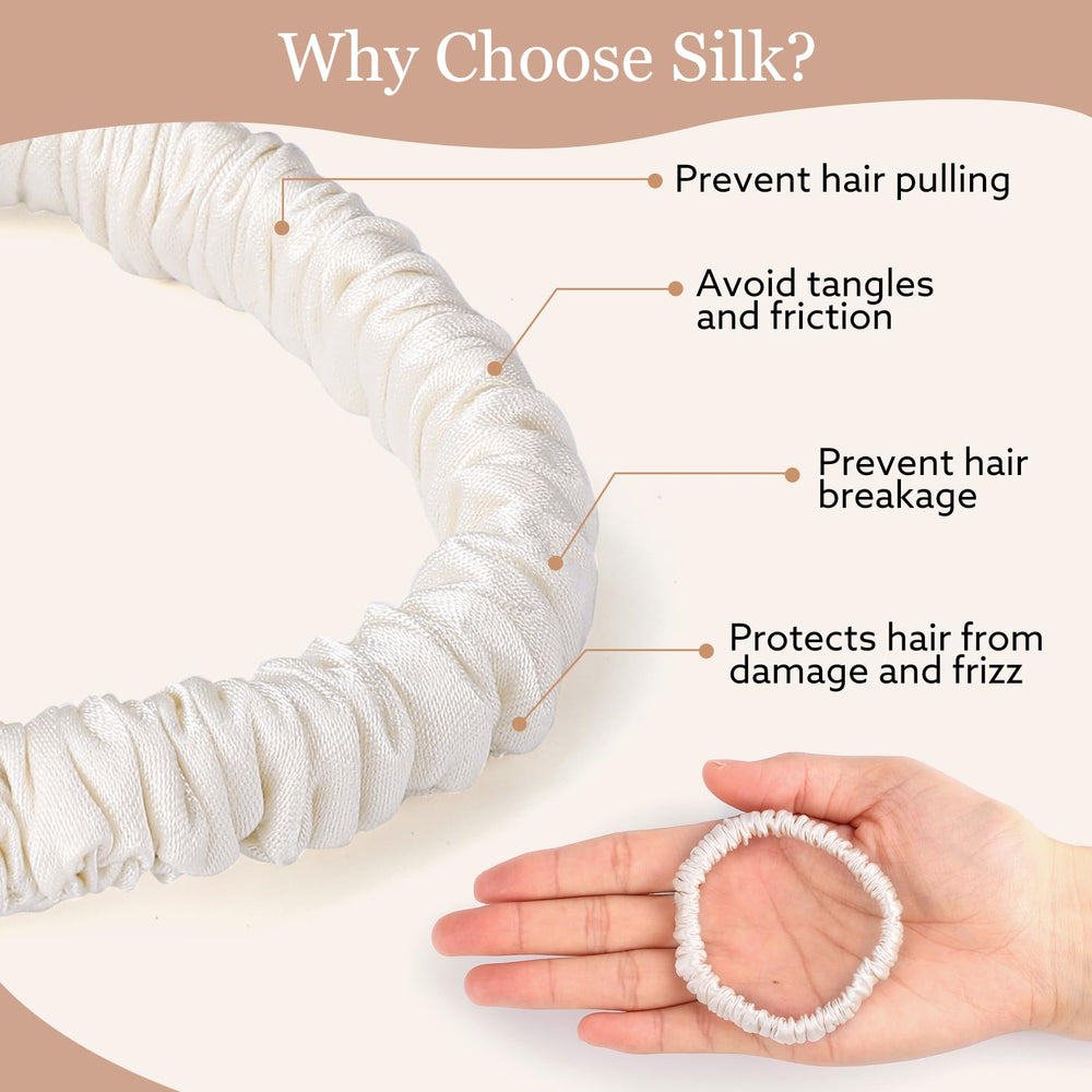 Obeoby 19momme mulberry silk closeup texture emphasizing luxurious, hair-friendly fibers.