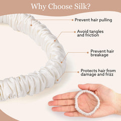 Obeoby 19momme mulberry silk closeup texture emphasizing luxurious, hair-friendly fibers.