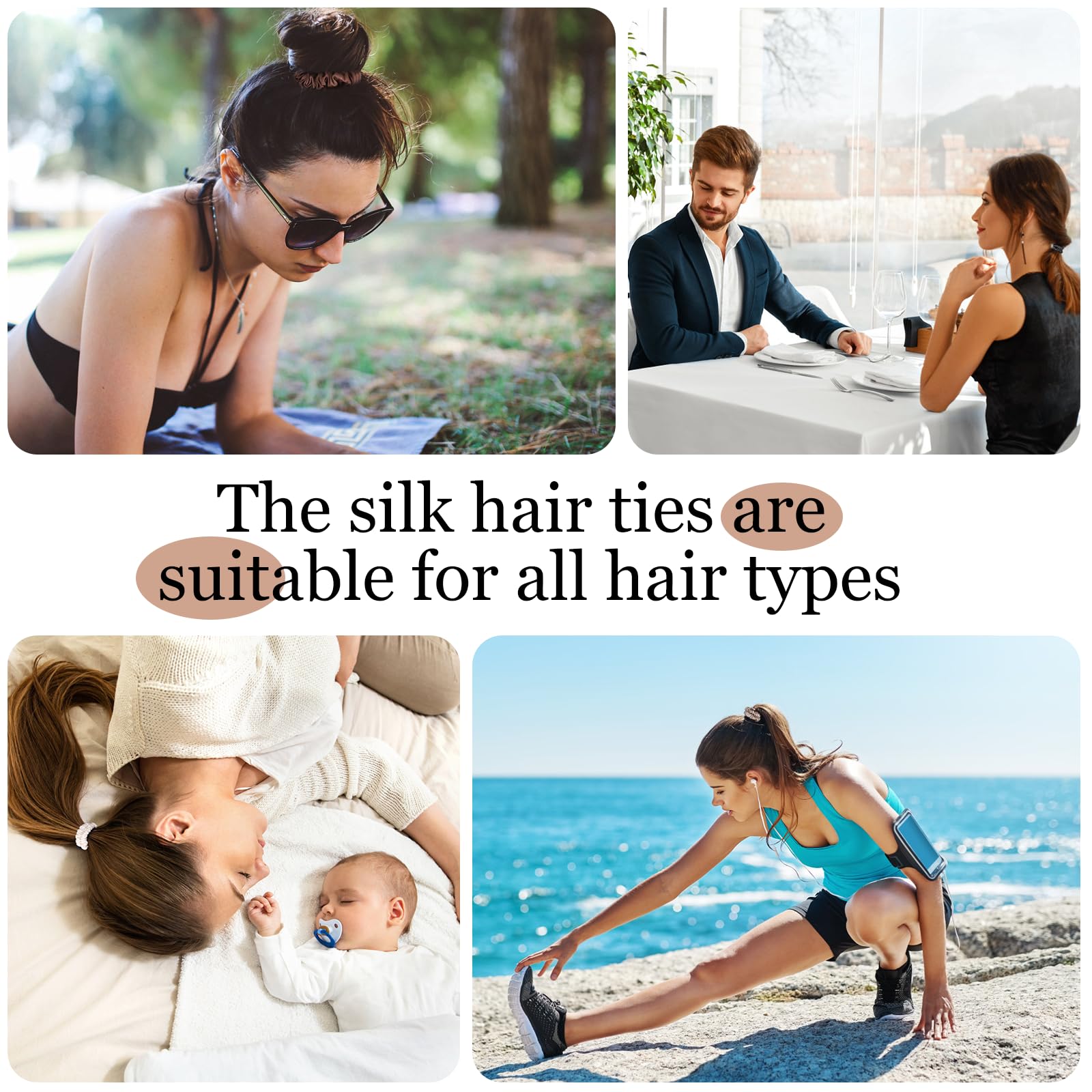 Obeoby silk scrunchies come in gift-ready packaging for thoughtful presents.