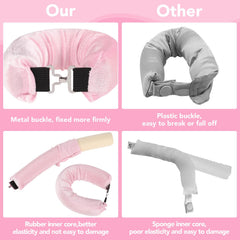obeoby silk scarf included with curlers for sleep comfort