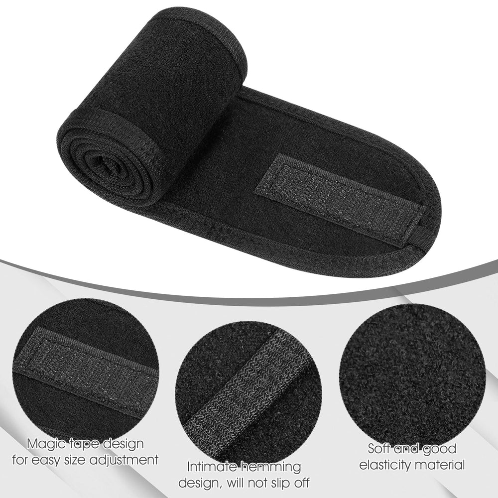 obeoby spa headband adjustable-25inch-by-3-4inch-wide demonstrates customizable fit for head shapes