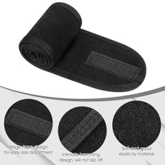obeoby spa headband adjustable-25inch-by-3-4inch-wide demonstrates customizable fit for head shapes