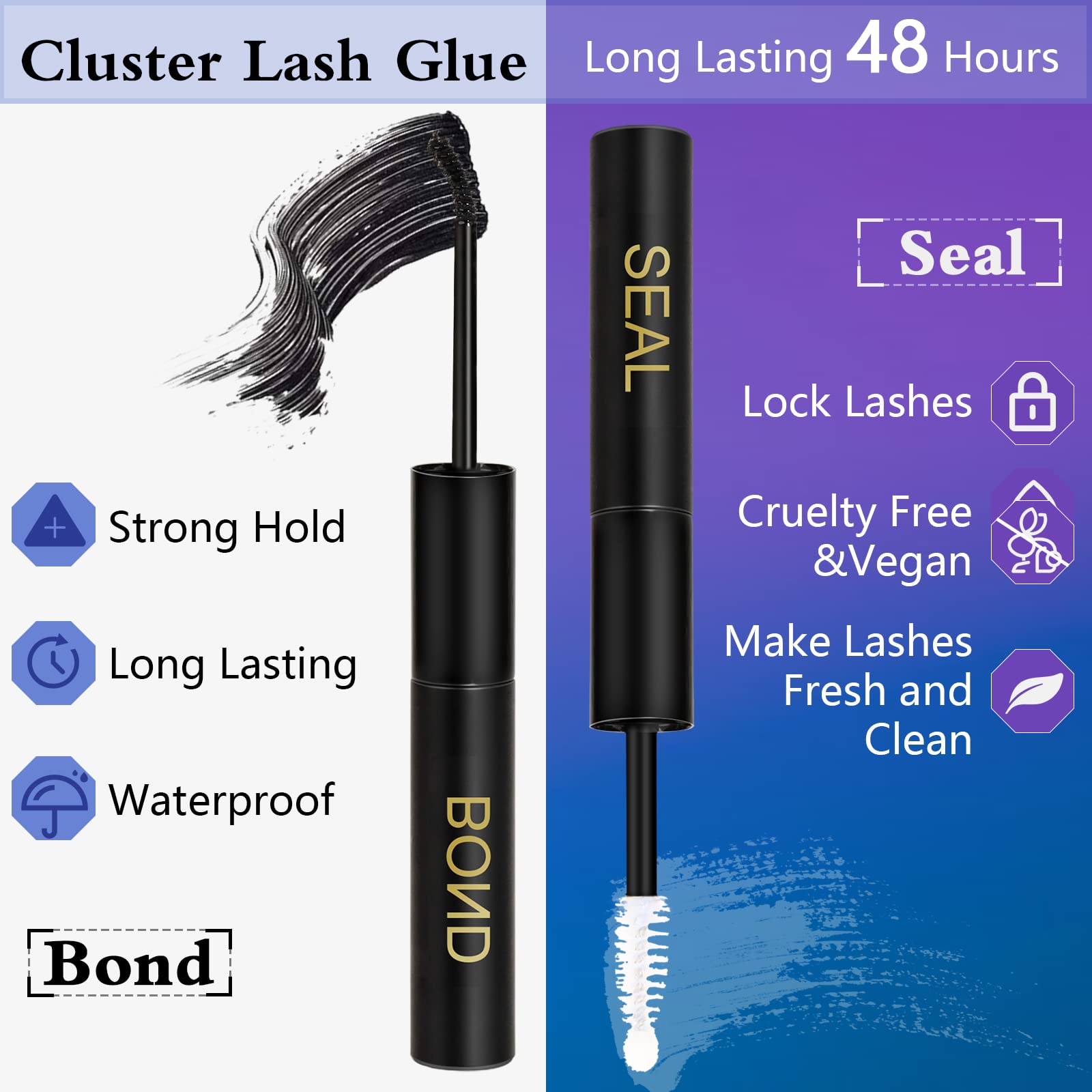 Obeyalash curved-tip applicator near the eye area for precise placement