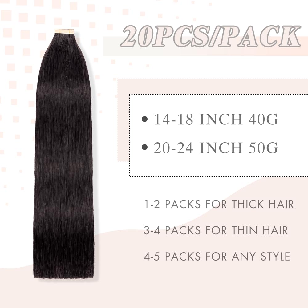 OBHD tape-in extensions strong invisible tape for secure attachment with a natural look.