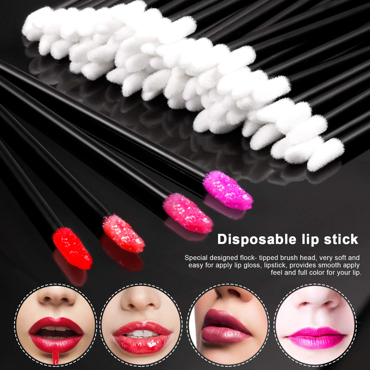 Obinhere bulk lip brush set in a compact case enabling spill-free use.