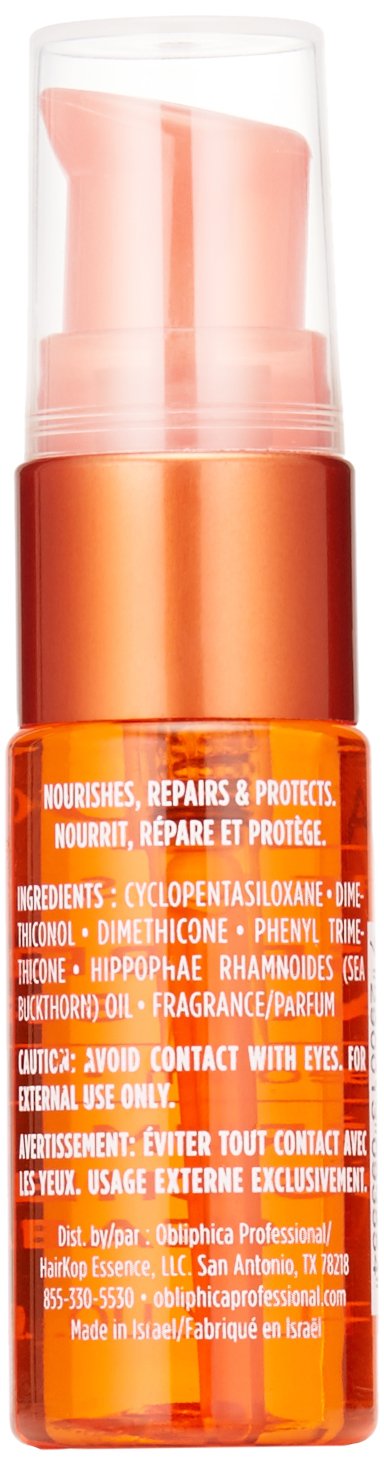 Obliphica Professional seaberry serum ingredients highlight omega-rich formula for healthier-looking strands