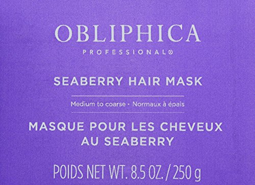 Obliphica Seaberry Hair Mask application demonstrates easy distribution for smoother, more manageable hair