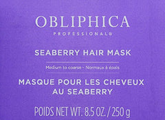 Obliphica Seaberry Hair Mask application demonstrates easy distribution for smoother, more manageable hair