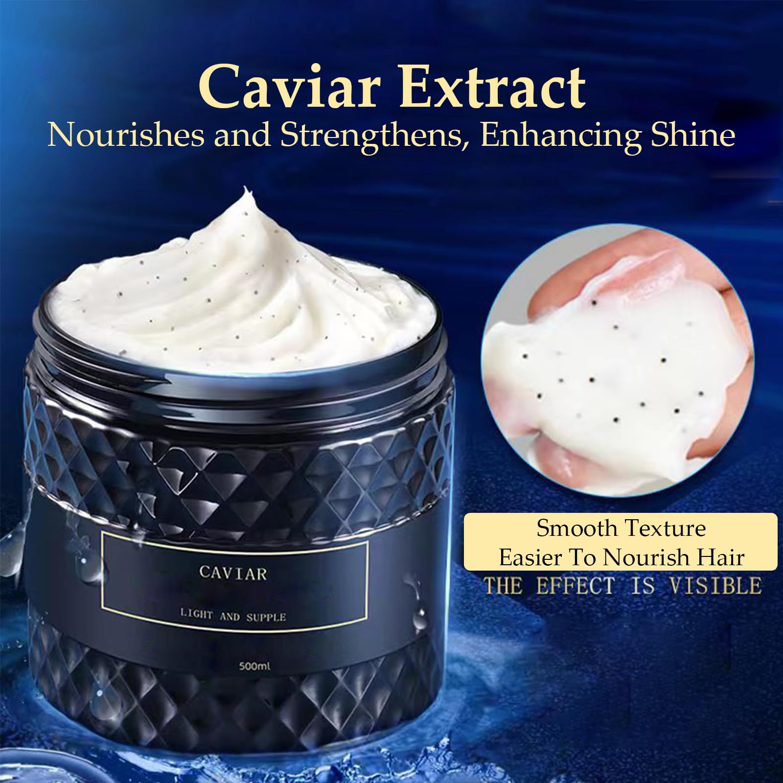 OBRADOYA Caviar Bloom silk-protein rich formula aids detangling and smoothing.