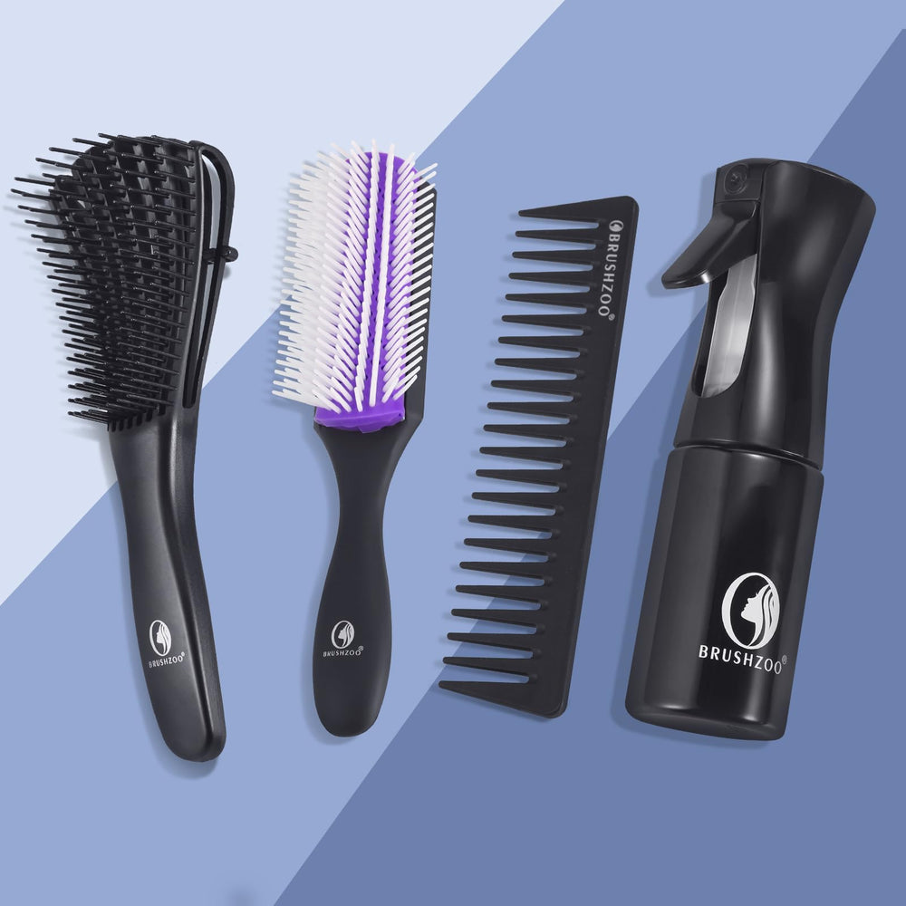 O BRUSHZOO detangler set helps manage wet or dry hair with gentle styling.