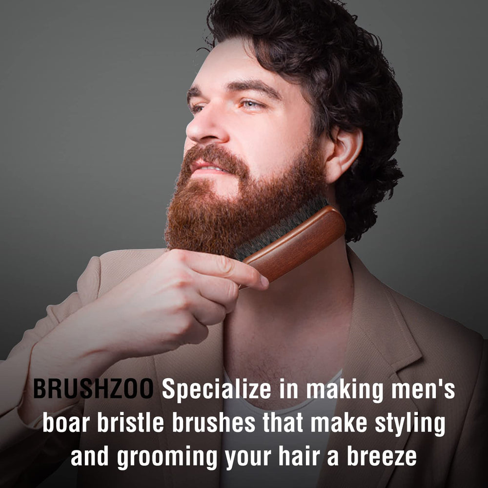 O BRUSHZOO natural beech wood handle emphasizes durable materials.