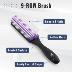 O BRUSHZOO 200ml spray bottle delivers fine mist for quick curl hydration.