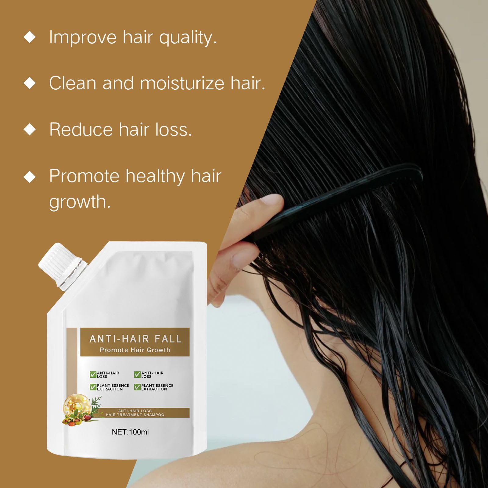 OBRVE moisturizing silky hair result shows smoother, thicker strands