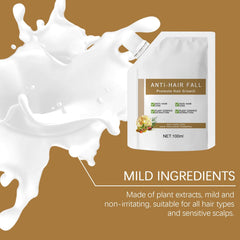 OBRVE shampoo lather on hair demonstrates gentle cleansing