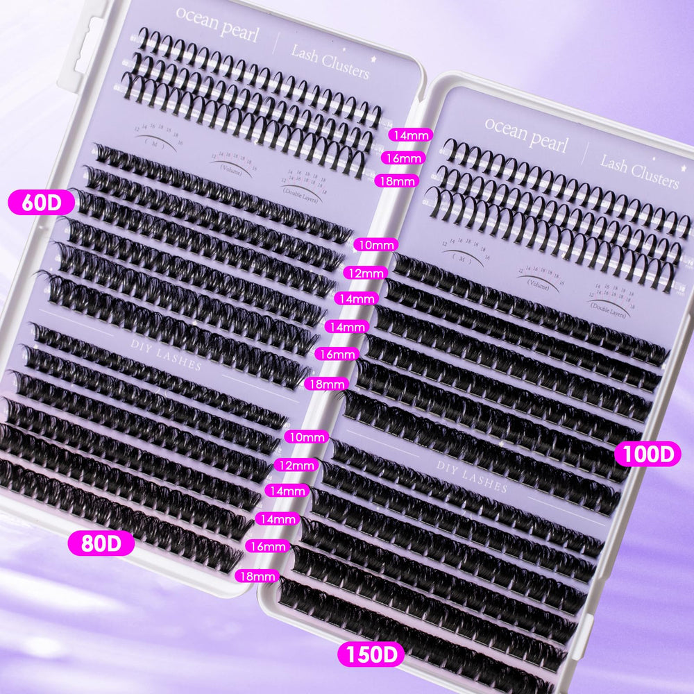 Ocean Pearl application steps visual guiding easy lash placement.