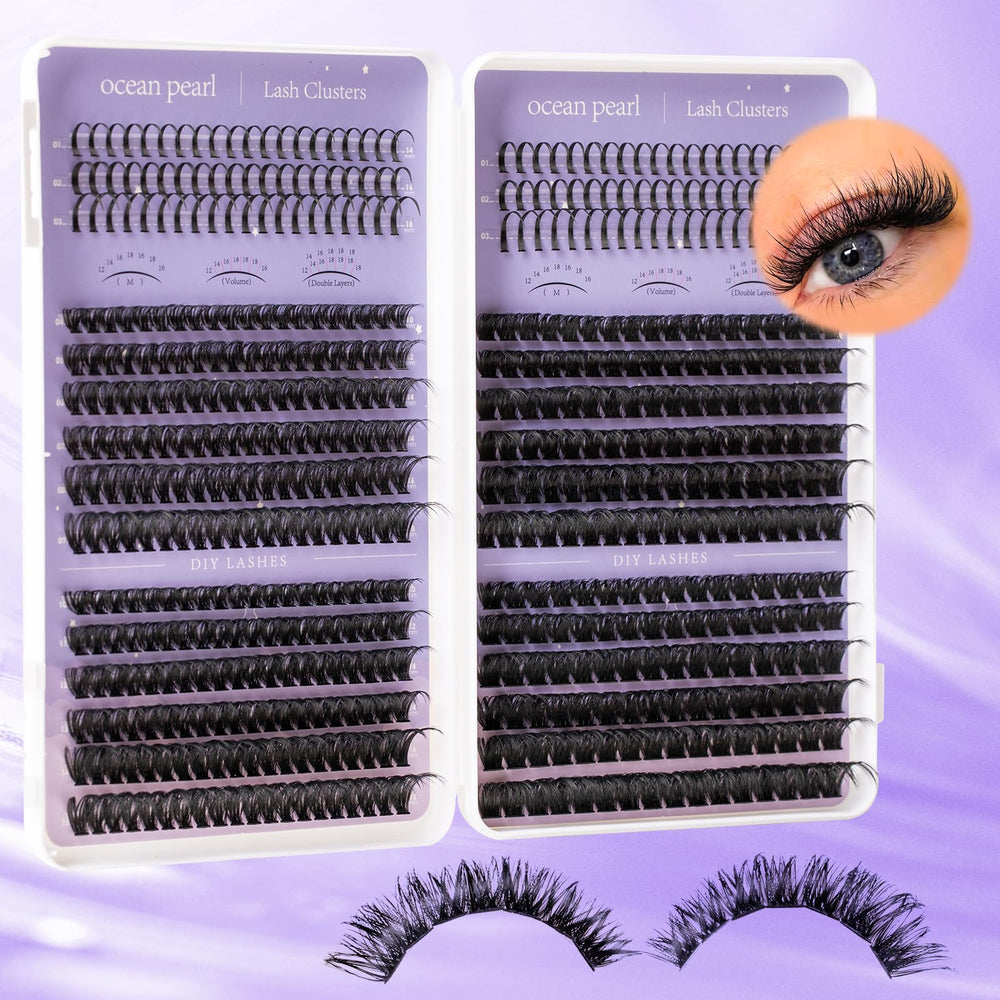 Ocean Pearl doll-eye look with spike clusters for enhanced shape.