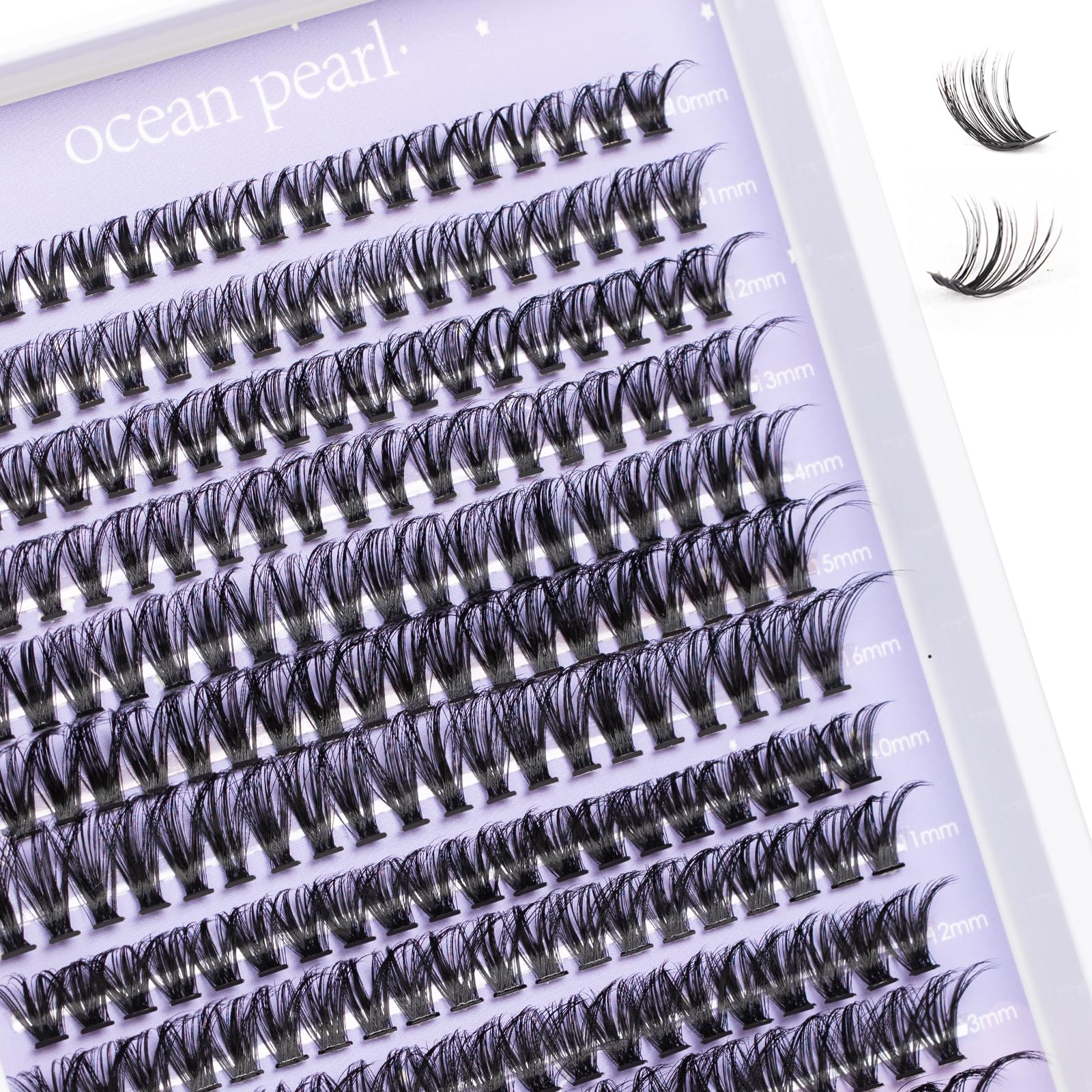 Ocean Pearl Lash Clusters tips image shows clean prep and tack-ready application.