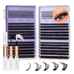 Ocean Pearl Lash Clusters Kit 60D-150D assortment enables natural to dramatic looks.