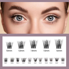 Ocean Pearl Lash Clusters length options 10-16mm for versatile styling