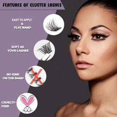 Ocean Pearl lash seal adhesive to set clusters for longer wear