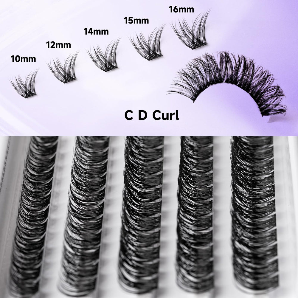 Ocean Pearl thin-band wide-stem clusters blend with natural lashes