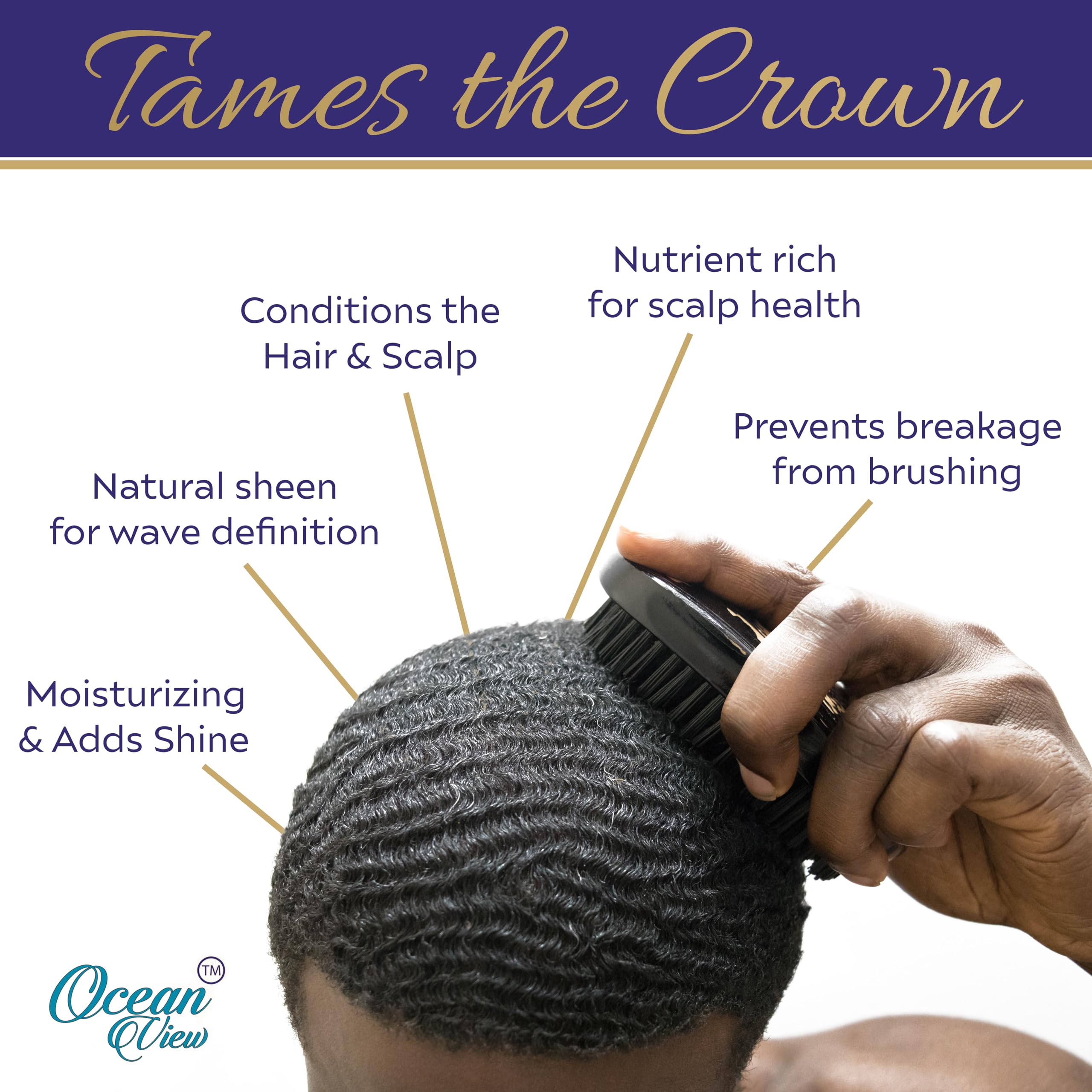 Ocean View Deep Waves Pomade 360 waves effect shows defined ripples and strong hold
