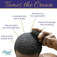 Ocean View Deep Waves Pomade 360 waves effect shows defined ripples and strong hold
