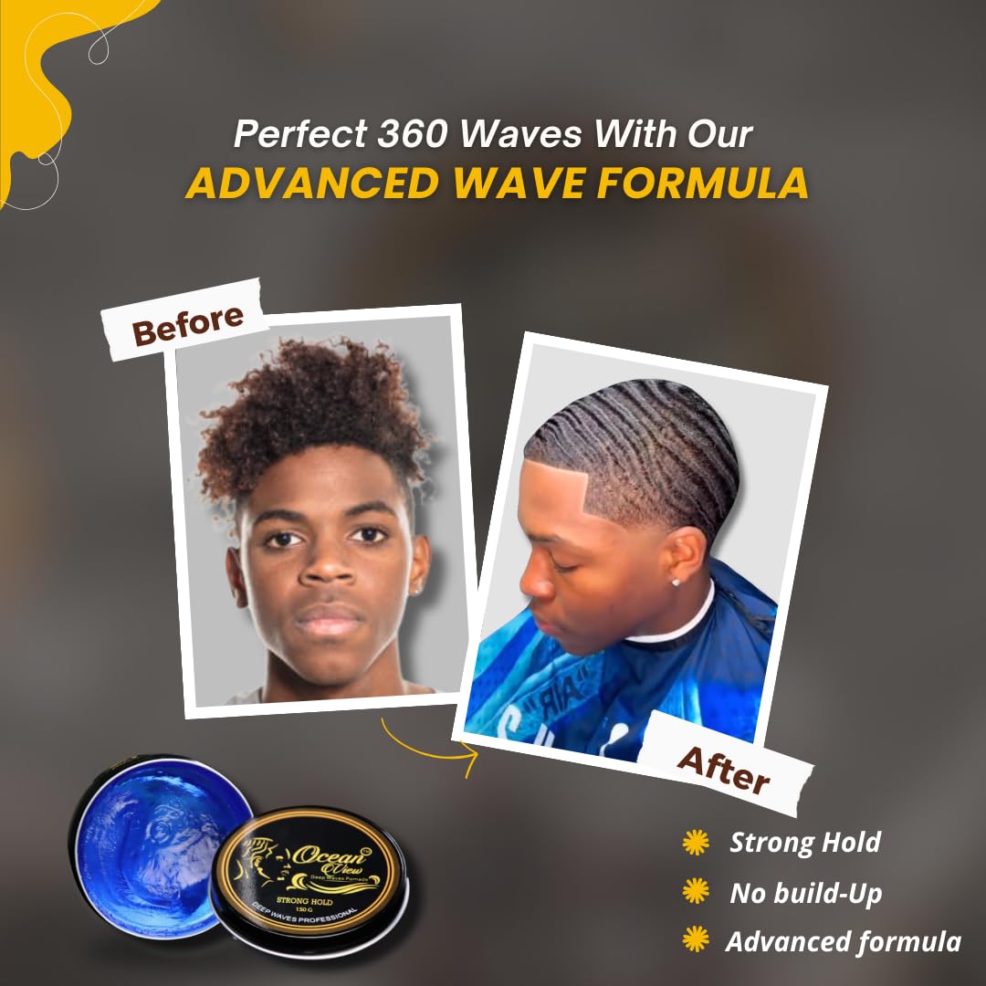 Enjoying the captivating smell of Ocean View Deep Waves Pomade.