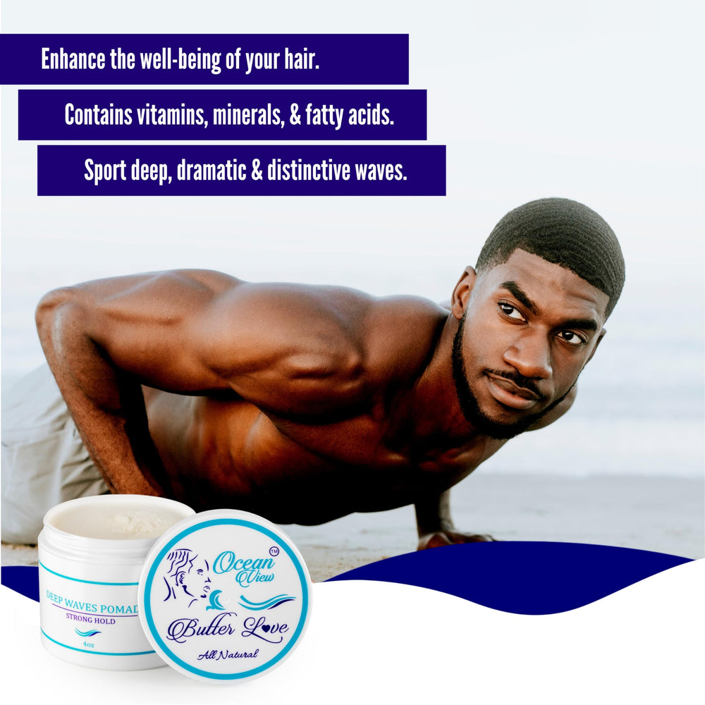 Ocean View Deep Waves Pomade made in USA cruelty-free badge signals ethical product
