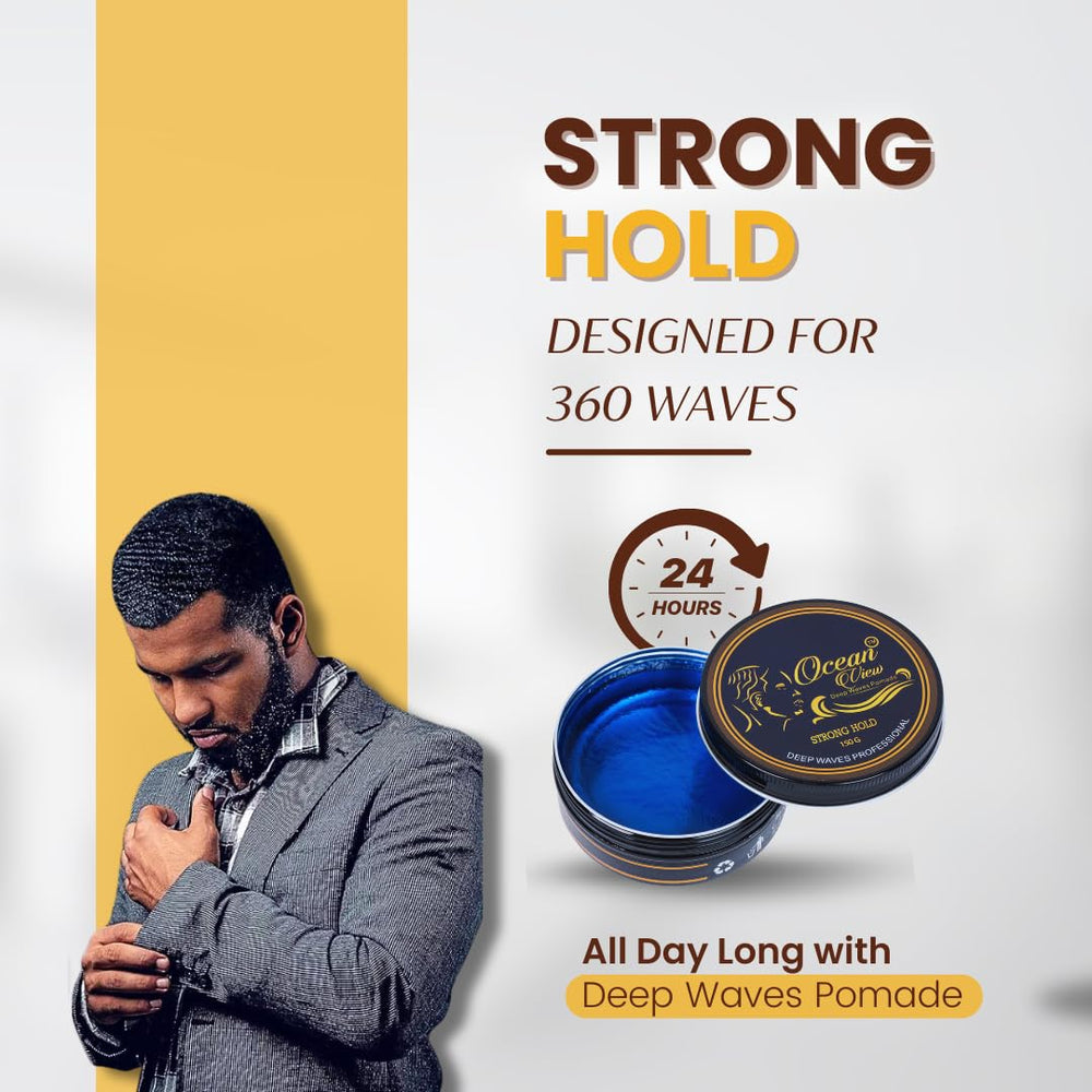 Featuring the organic ingredients in Ocean View Deep Waves Pomade.