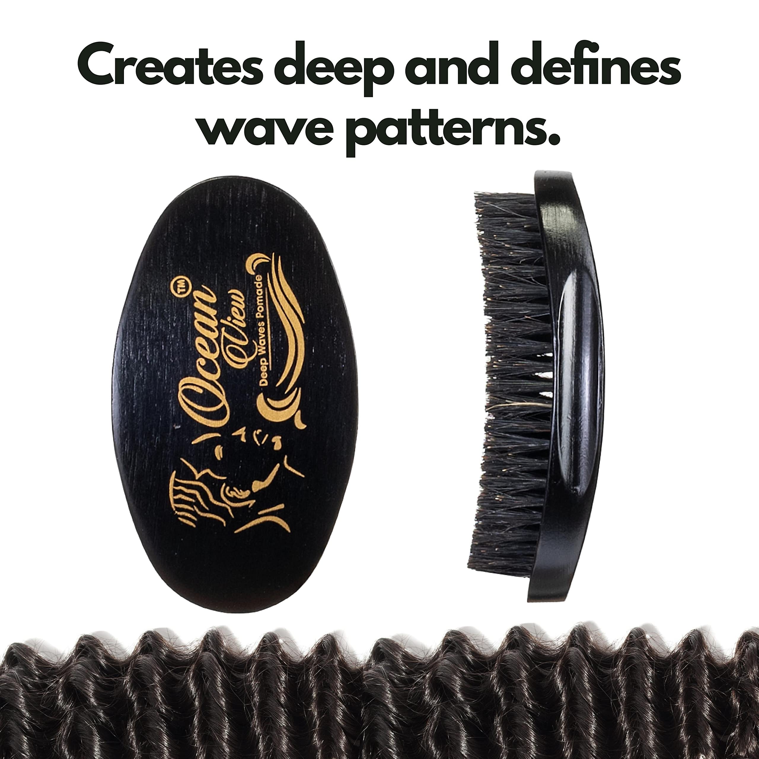 Ocean View Deep Waves Pomade packaging highlights premium grooming set.
