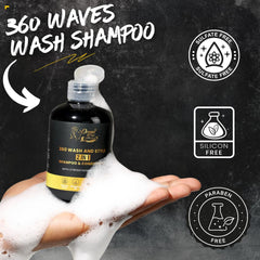 Ocean View Deep Waves Pomade shampoo lather highlights gentle cleansing while preserving natural oils.