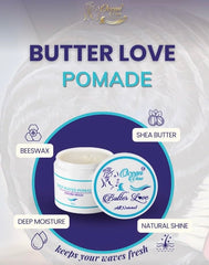 Ocean View Deep Waves Pomade soft shine image emphasizes silky sheen and healthier look
