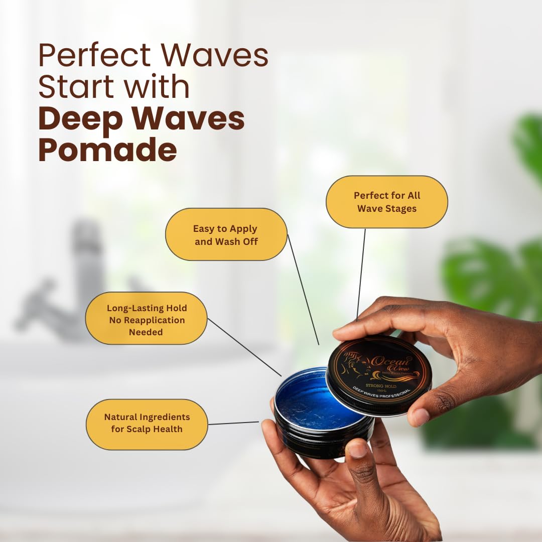 Using Ocean View Deep Waves Pomade during the wolfing phase.