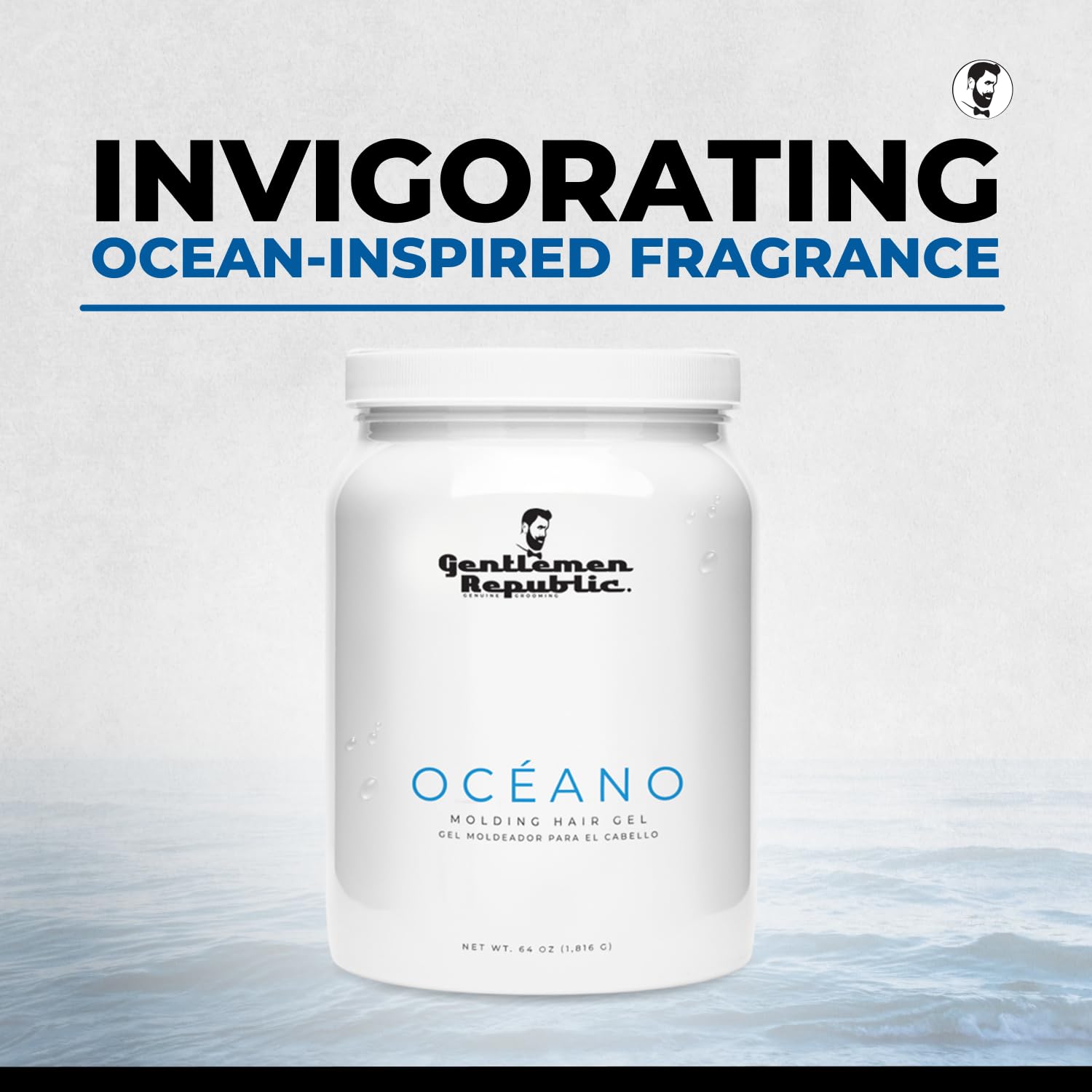 Alcohol-free Oceano gel formula for smooth application