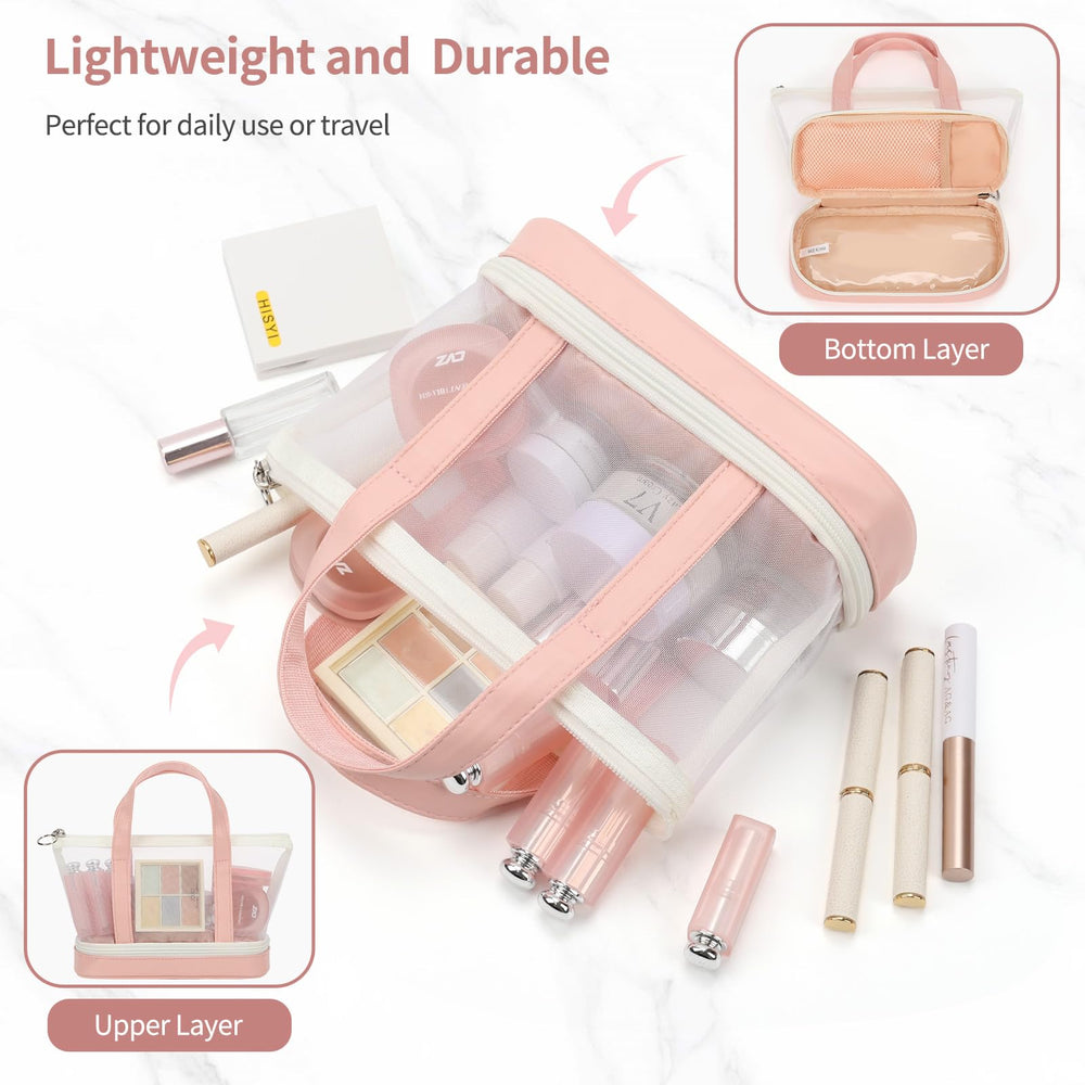OCHEAL clear mesh main compartment makes contents easy to view at a glance.