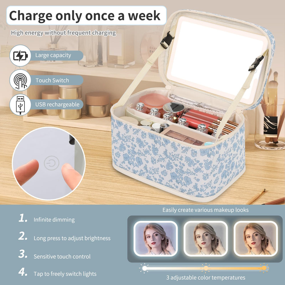 OCHEAL compact 9.4x6.5x5.7 inch size for portable travel.