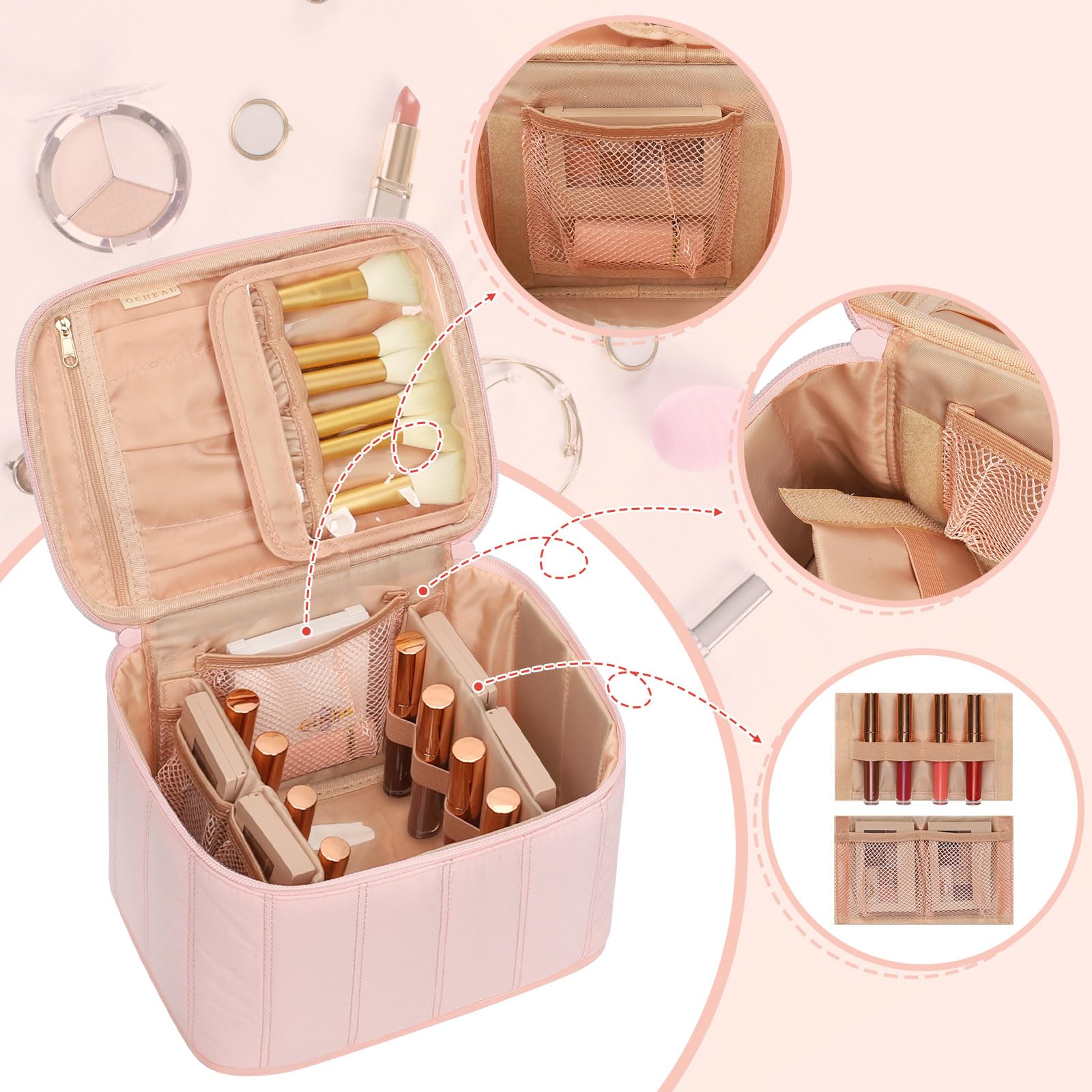 OCHEAL cosmetic bag designed for daily use and travel organization.