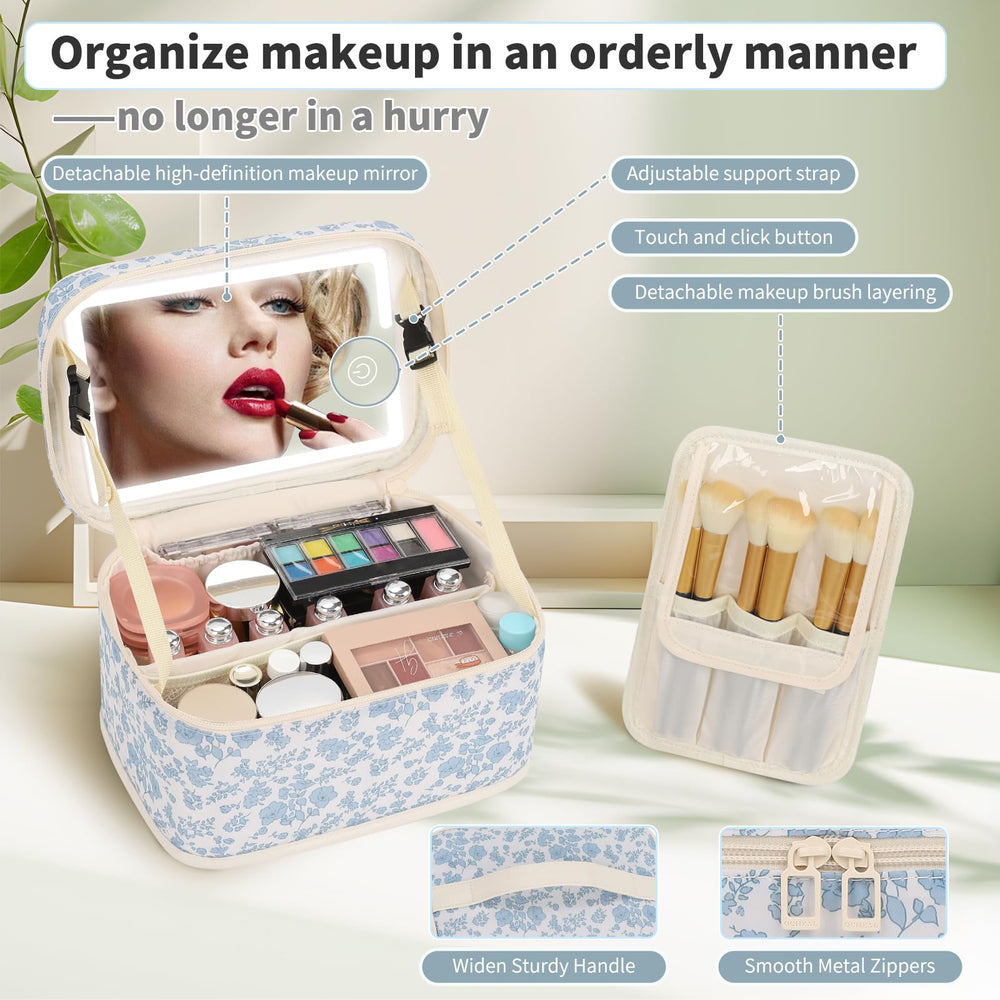 OCHEAL 4K 3-color fill light mirror with adjustable brightness.
