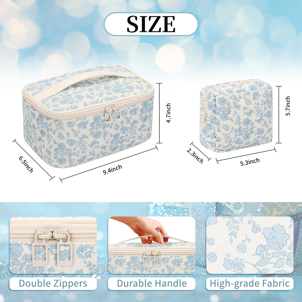 OCHEAL makeup bag set small pouch interior keeps essentials neatly within reach