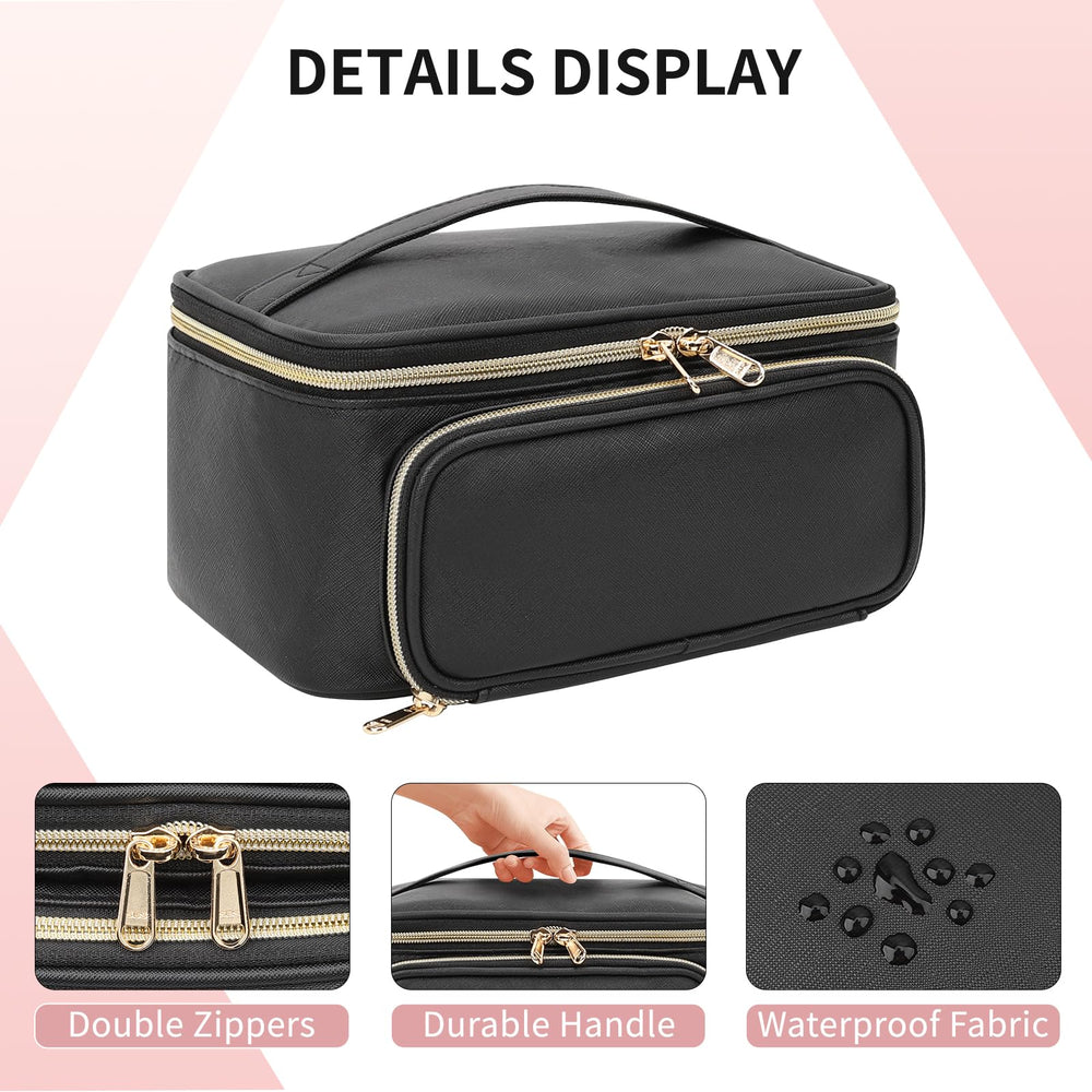 OCHEAL makeup bag small pockets organize lipsticks and tools for quick access