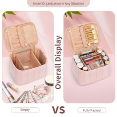OCHEAL travel bag shows separate brush area for cleaner storage.